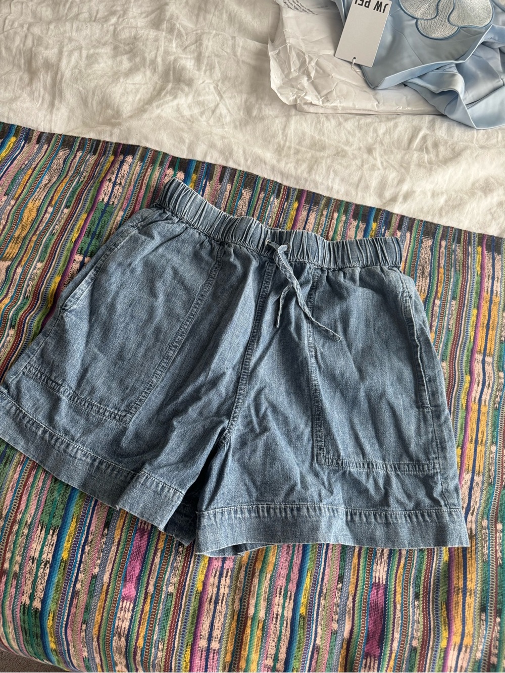 Splendid Light Blue Denim Drawstring Women's Shorts